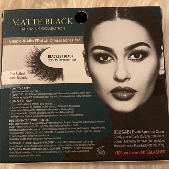KISS Matte Black Faux Mink Lashes - Picture 4 of 4